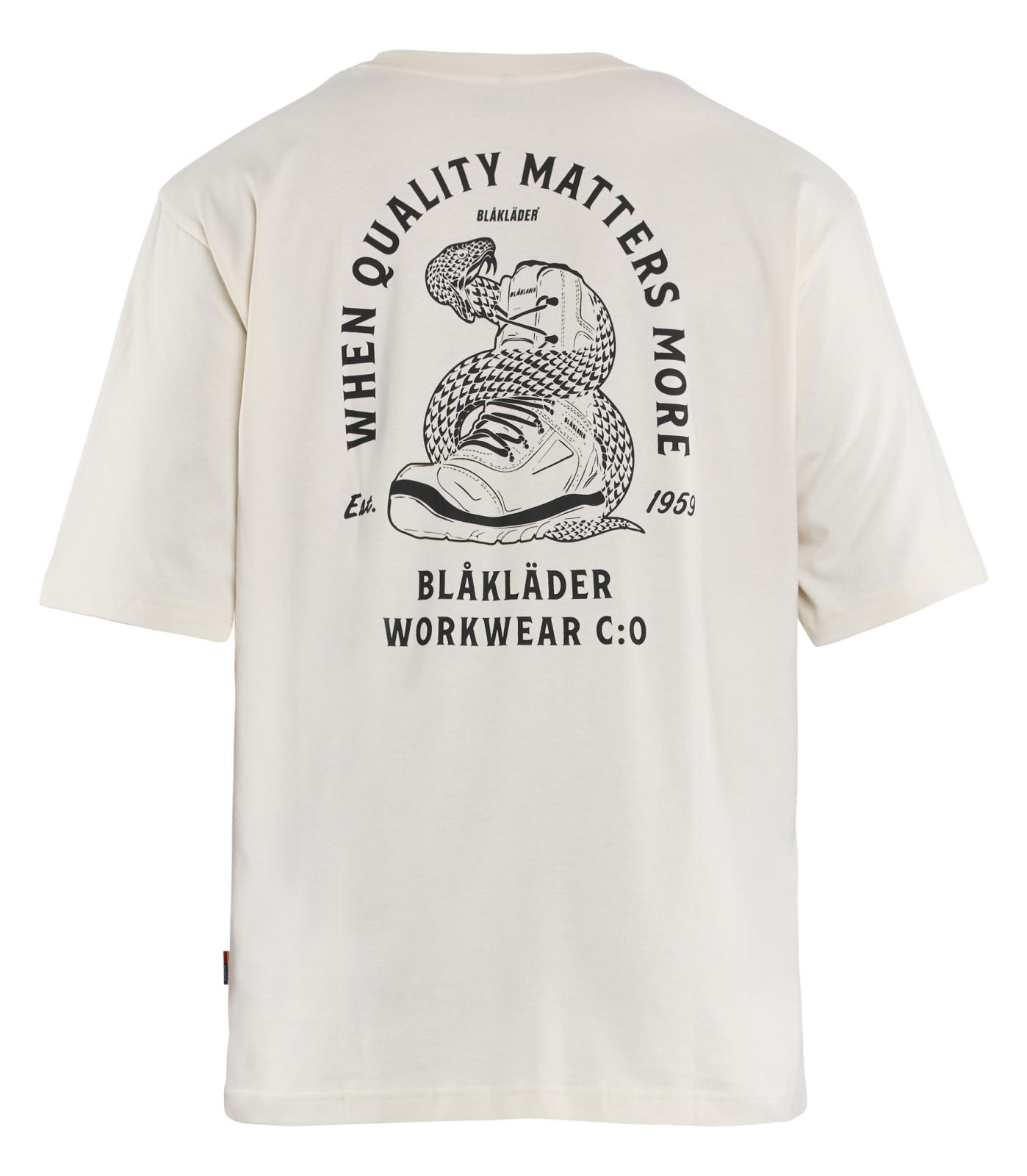 Blaklader Limited Edition T-shirt 94271030 Snake losse pasvorm ecru(2000)