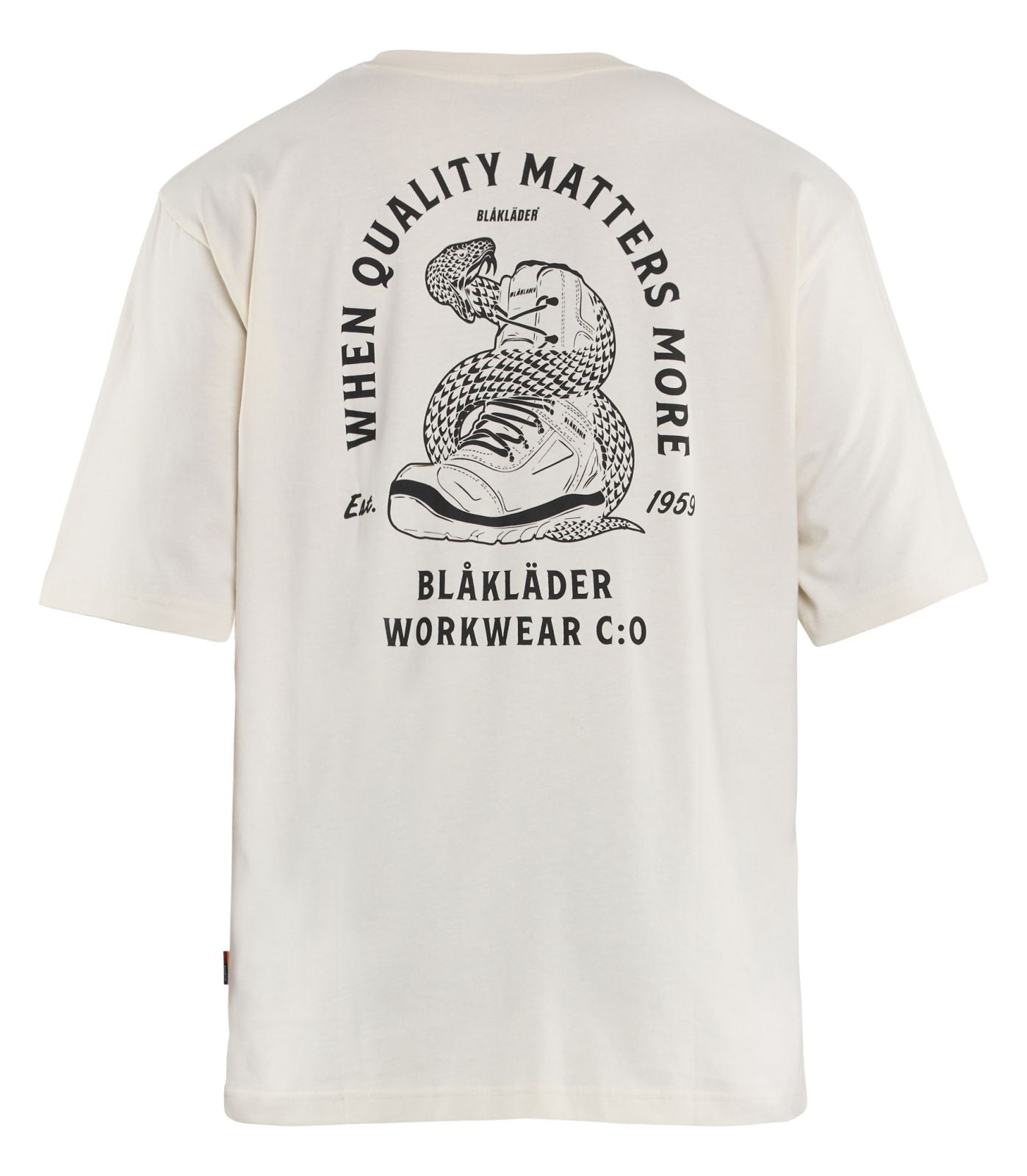 Blaklader Limited Edition T-shirt 94271030 Snake losse pasvorm ecru(2000)