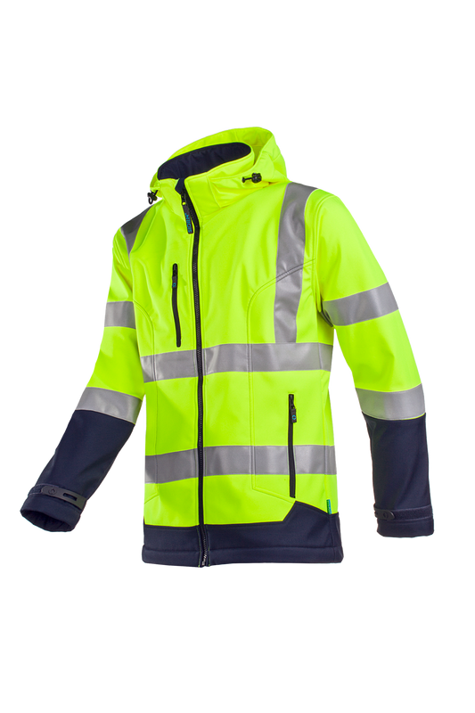 Sioen Jassen Fuller  fluo geel-marineblauw