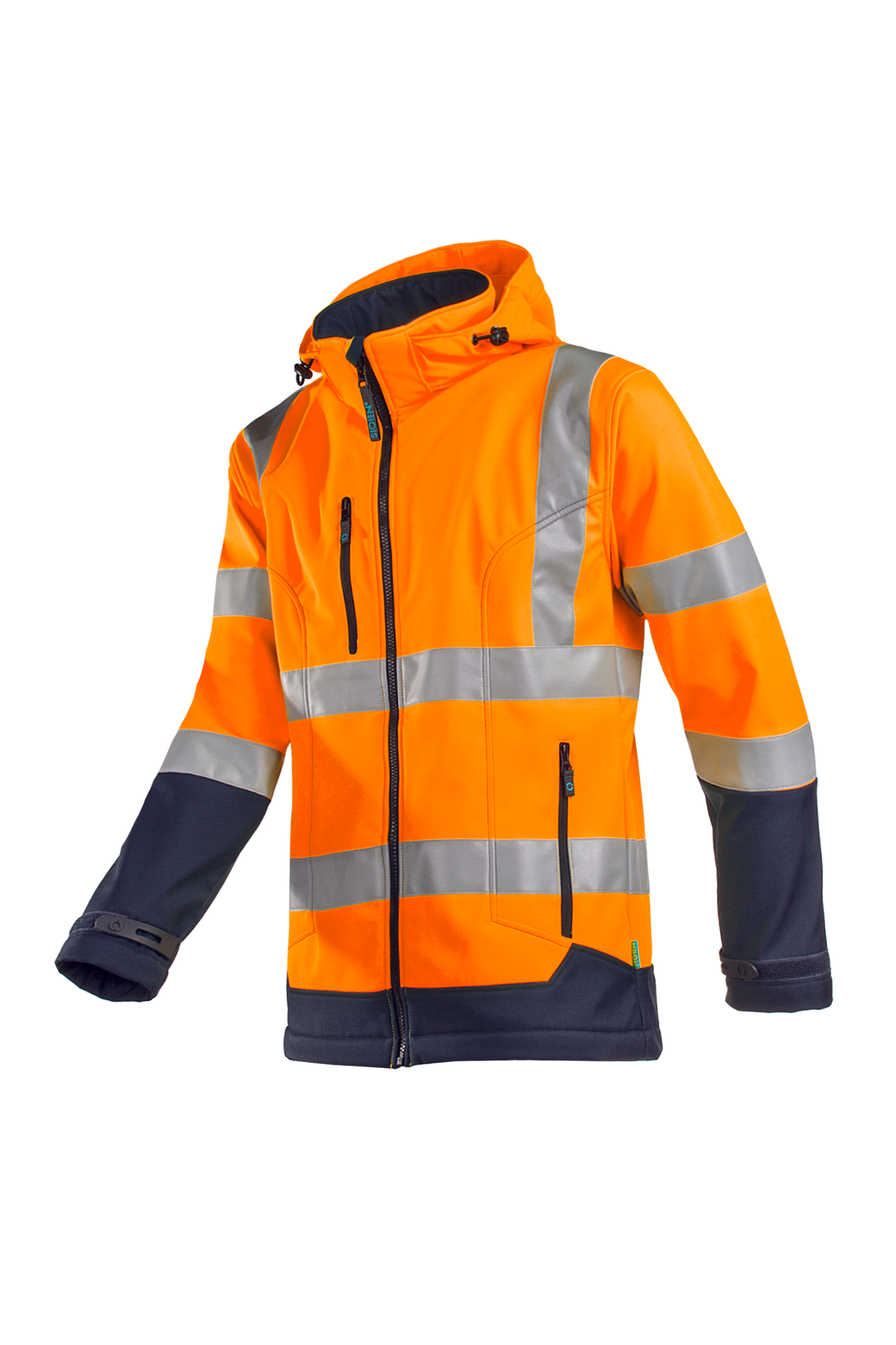 Sioen Jassen Fuller  fluo oranje-marineblauw