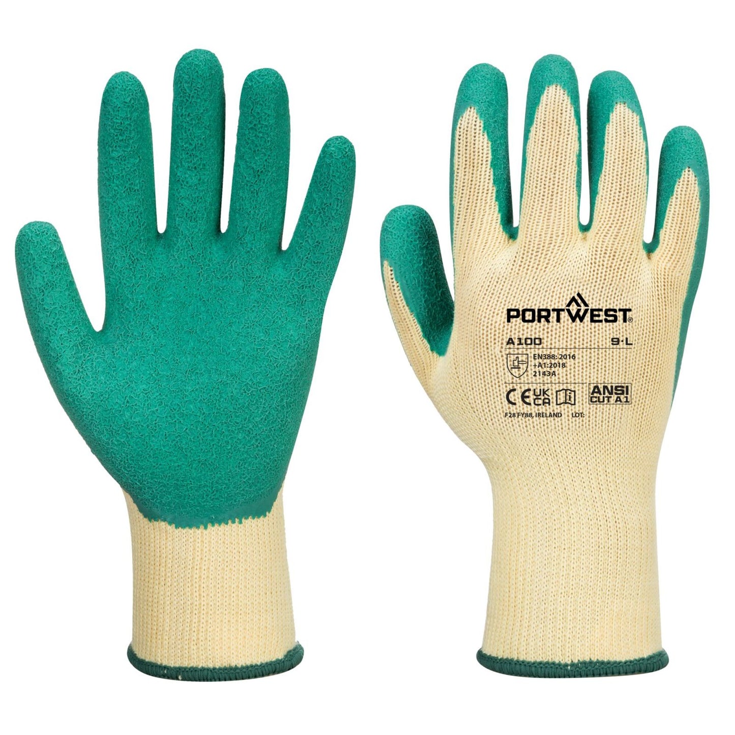 Portwest Handschoenen A100 groen(GN)