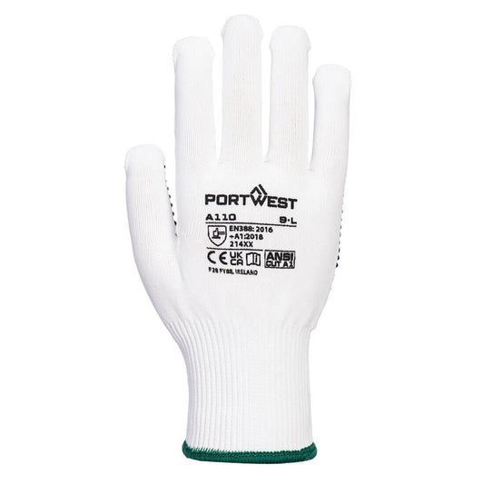 Portwest Handschoenen A110 wit-blauw(WB)