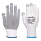 Portwest handschoenen A118 hitte touchscreen 12pk wit-grijs(W7)