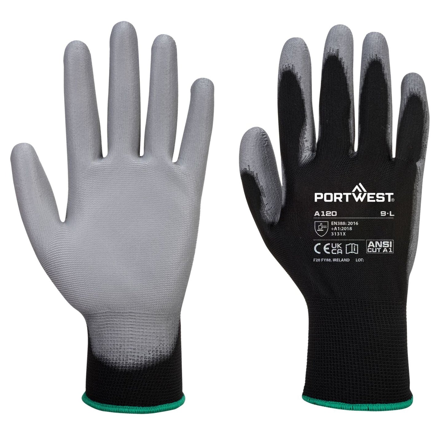 Portwest Handschoenen A120 zwart-grijs(K7)