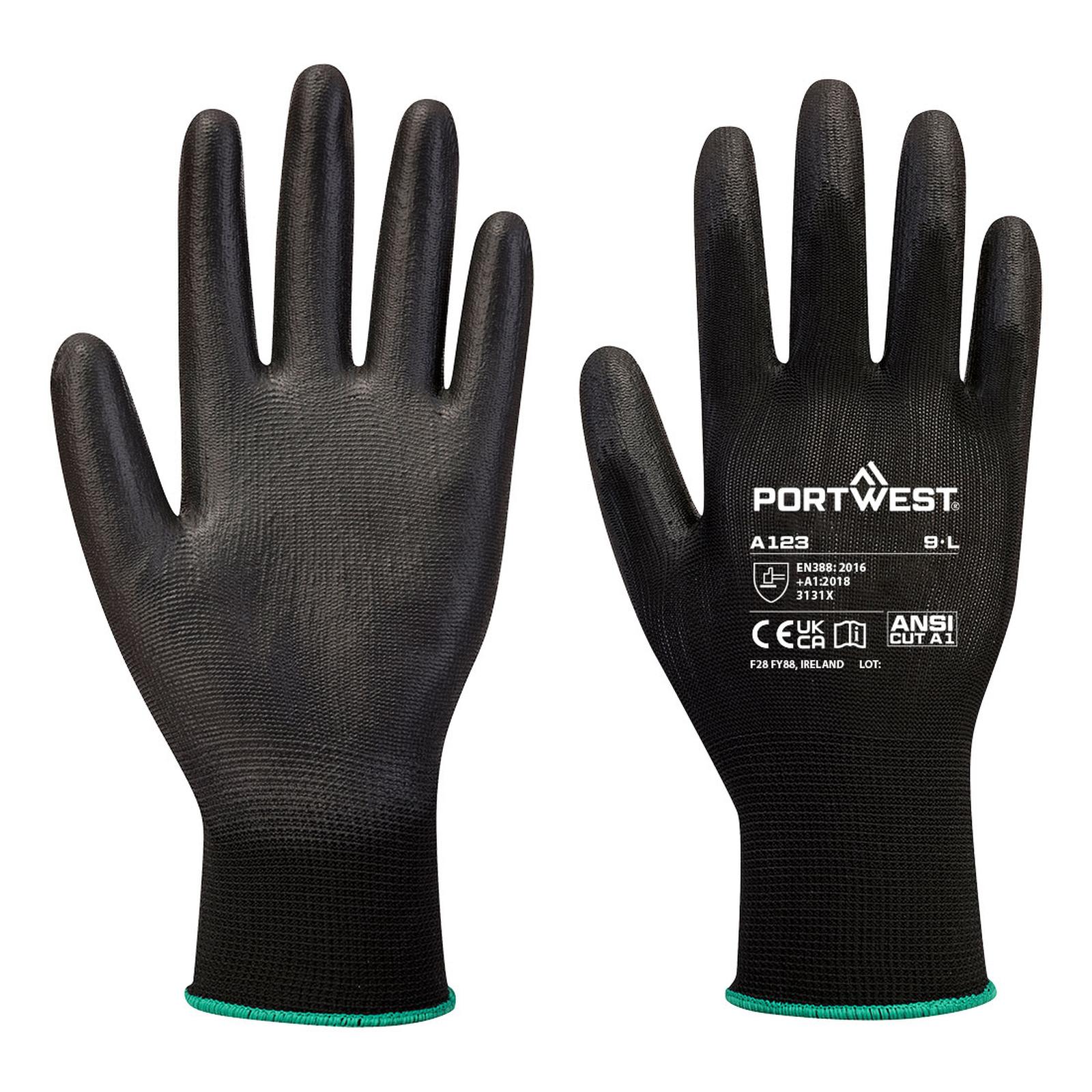 Portwest Handschoenen A123 144 paar zwart(K8)