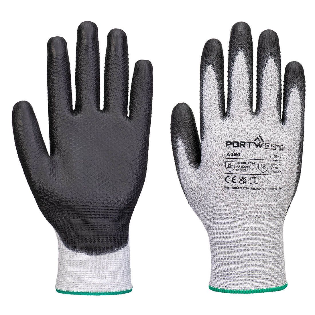 Portwest handschoenen A124 hitte12pk grijs-zwart(G8)