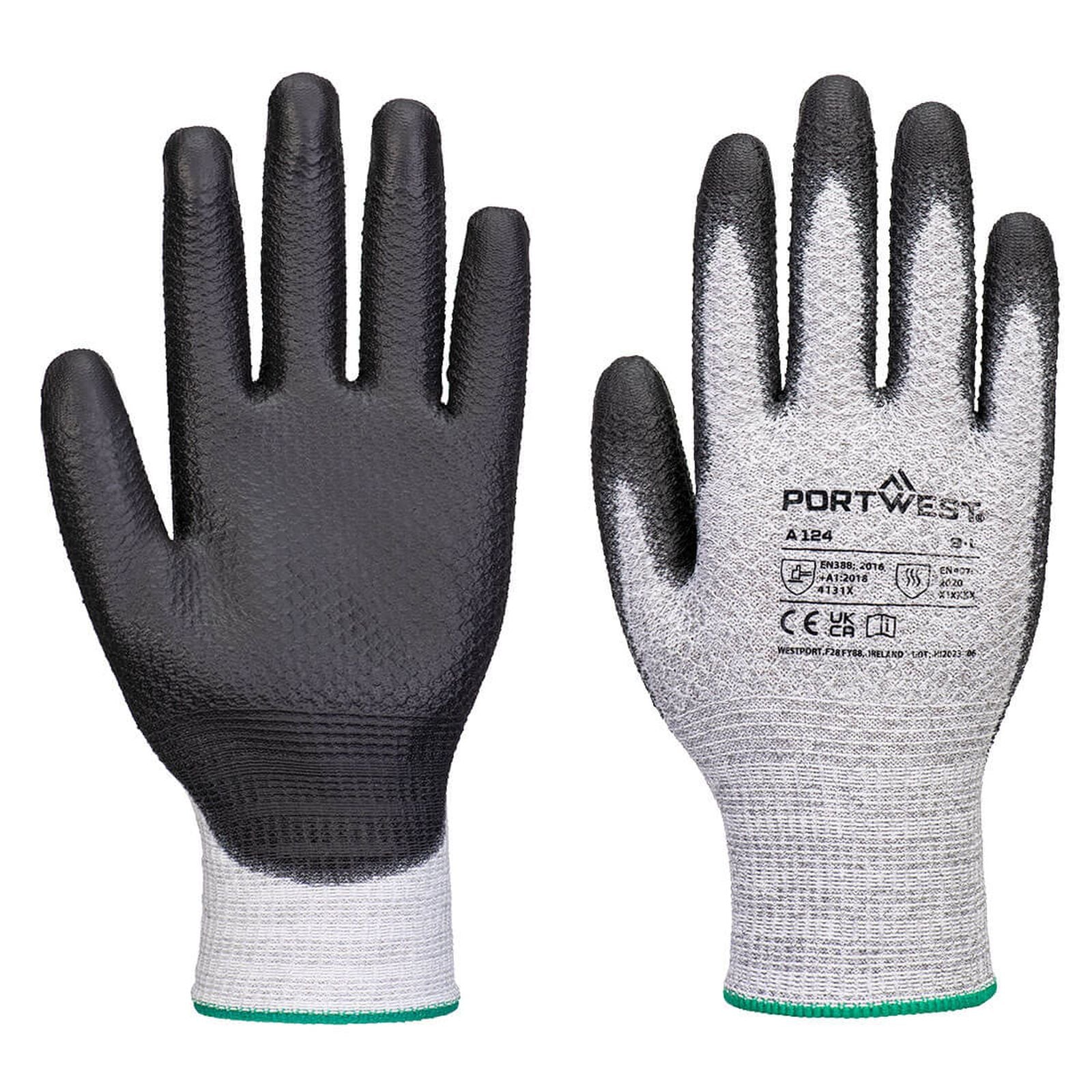Portwest handschoenen A124 hitte grijs-zwart(G8)