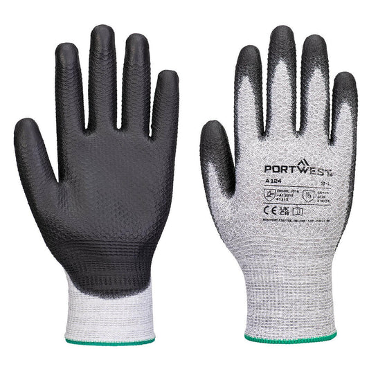 Portwest handschoenen A124 hitte12pk grijs-zwart(G8)