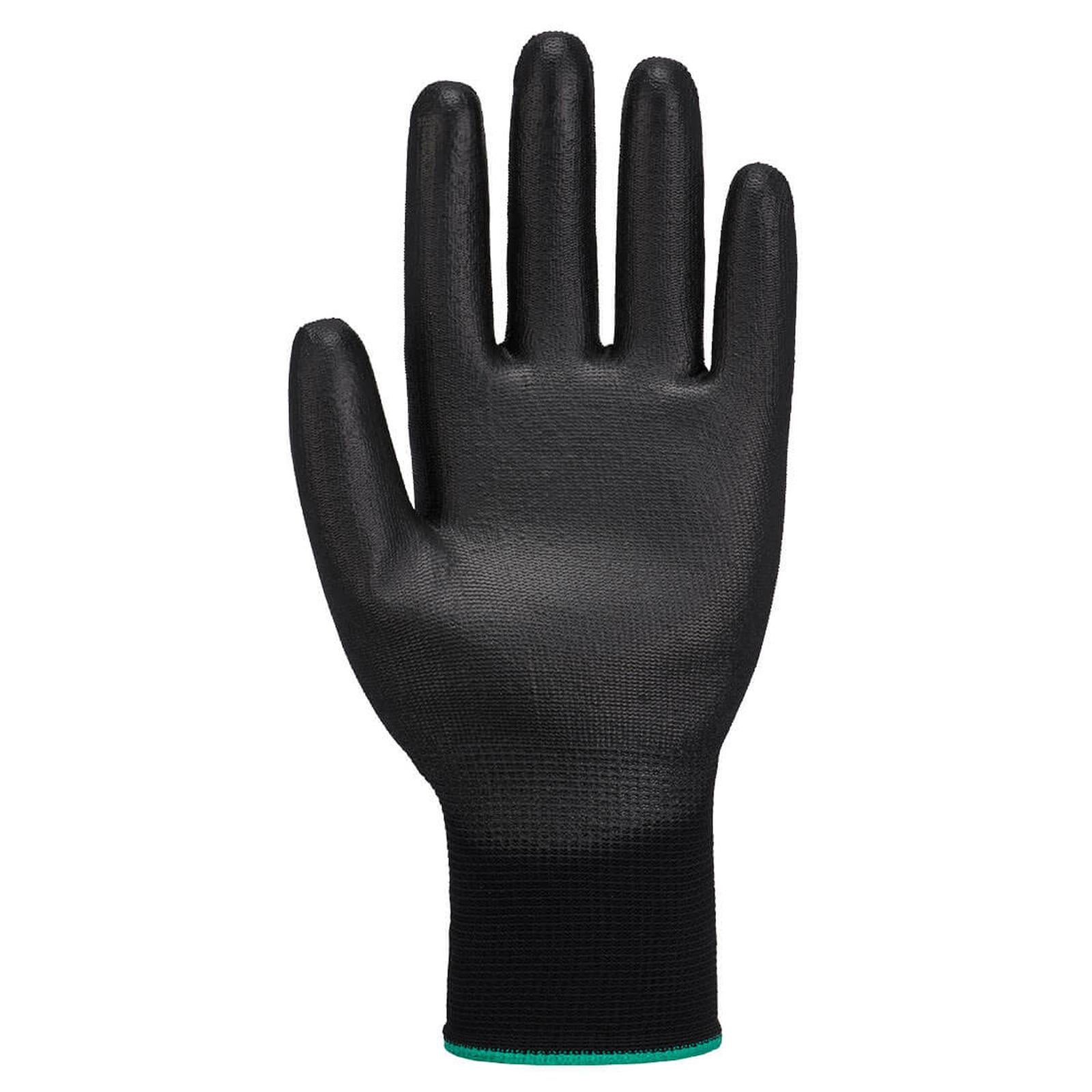 Portwest Algemeen Gebruik Handbescherming Handschoen A126 Grip 13 Nylon PU zwart(BK)