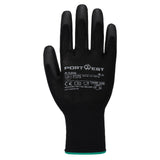 Portwest Algemeen Gebruik Handbescherming Handschoen A126 Grip 13 Nylon PU zwart(BK)