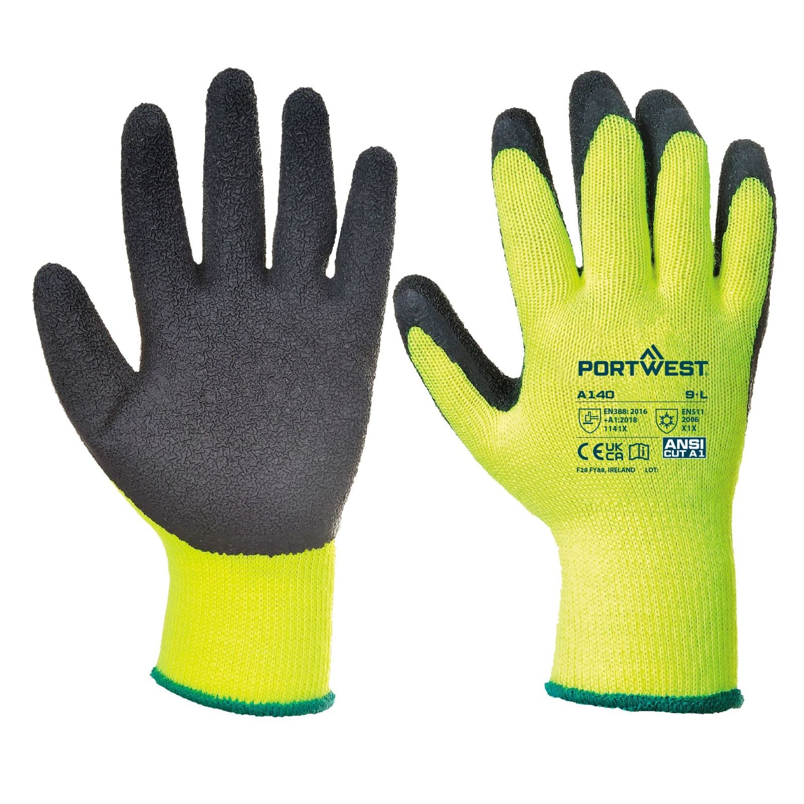 Portwest Handschoenen A140 zwart(BK)