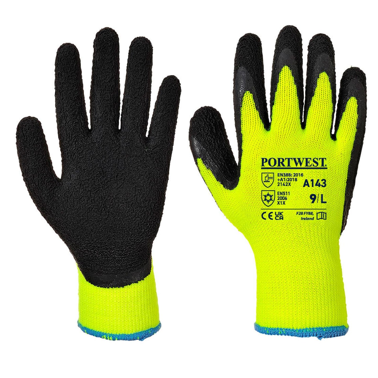 Portwest Handschoenen A143 geel-zwart(Y8)