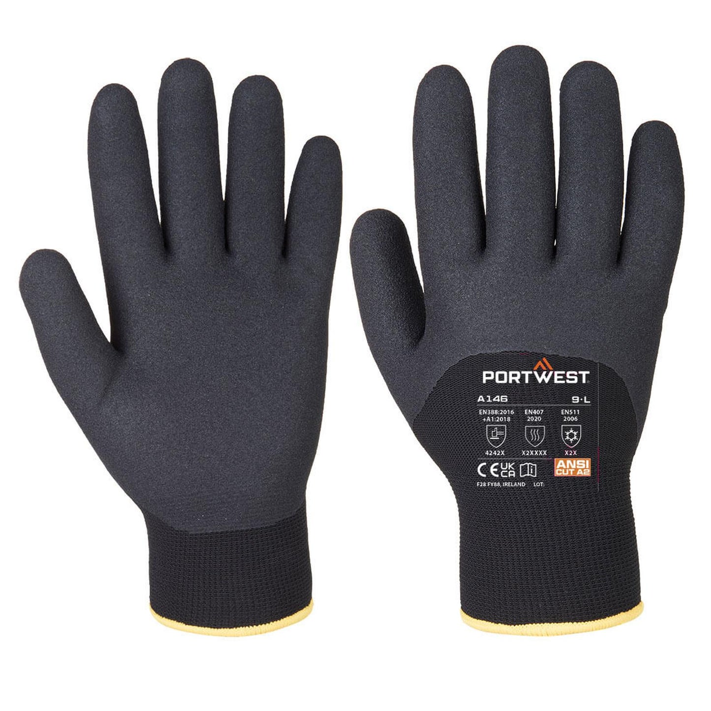 Portwest Handschoenen A146 zwart(BK)