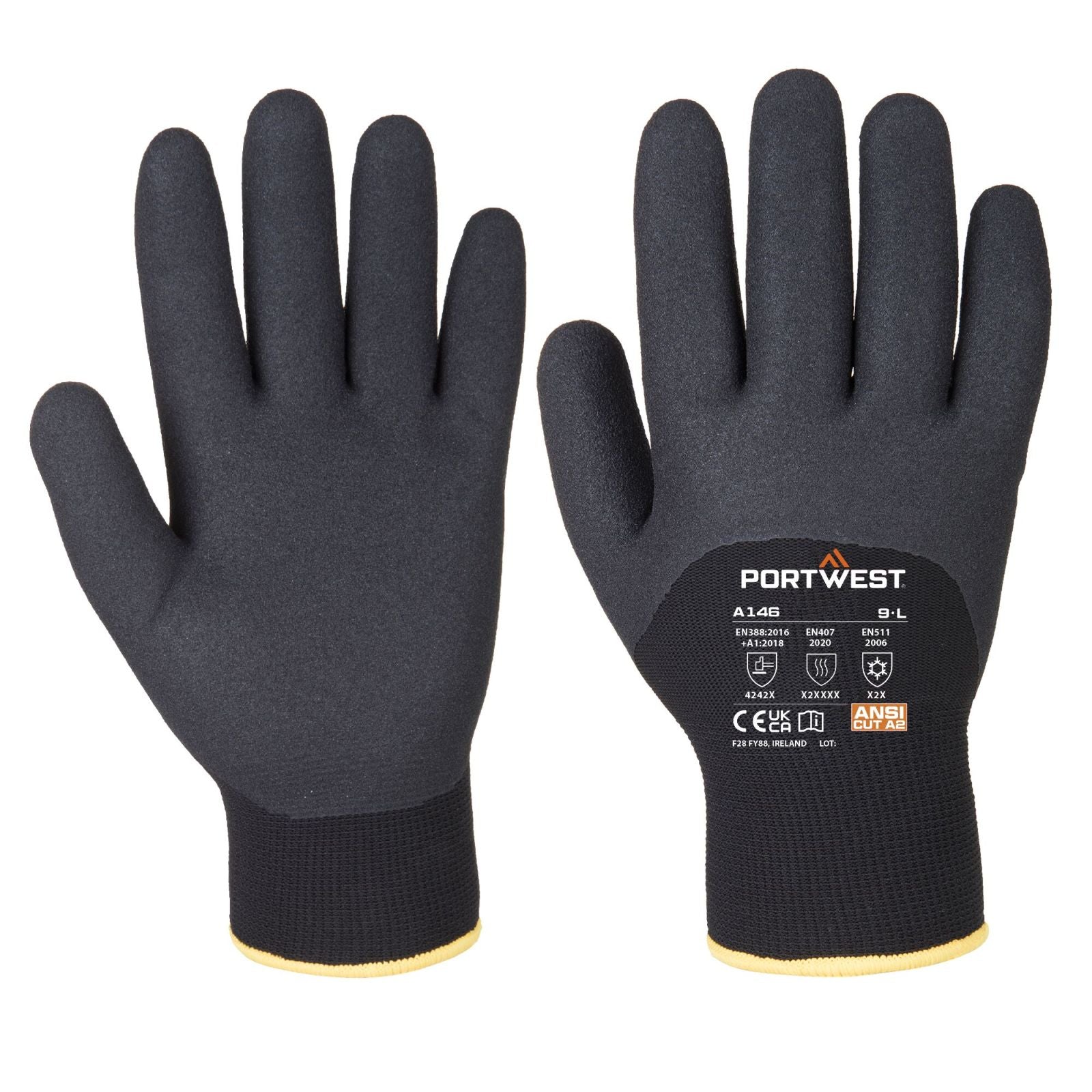 Portwest Handschoenen A146 zwart(BK)