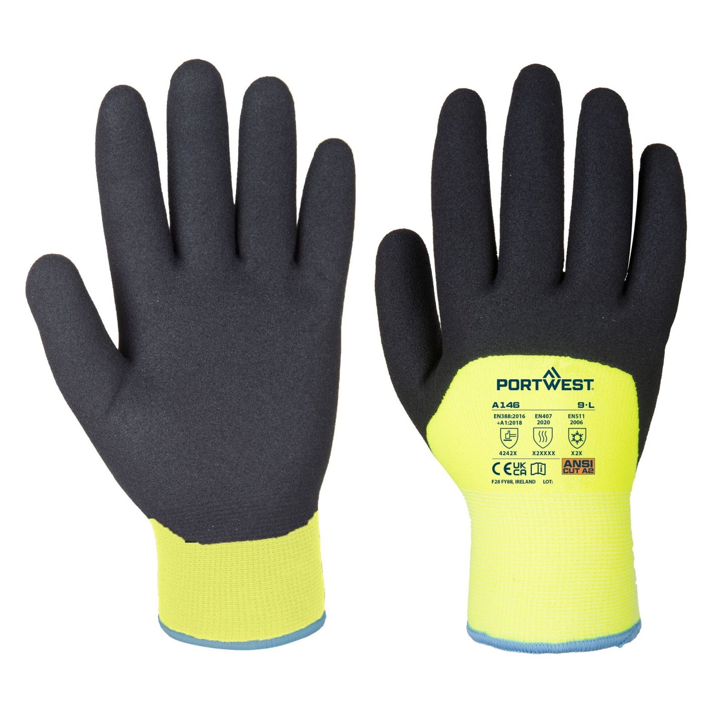 Portwest Handschoenen A146 geel(YE)