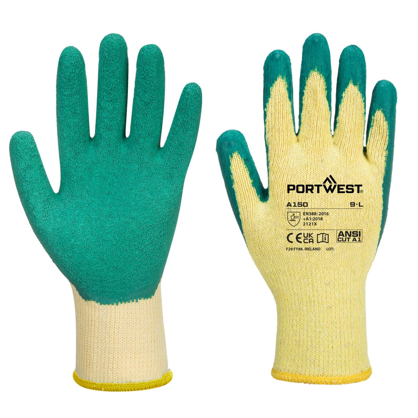 Portwest Handschoenen A150 groen(GN)
