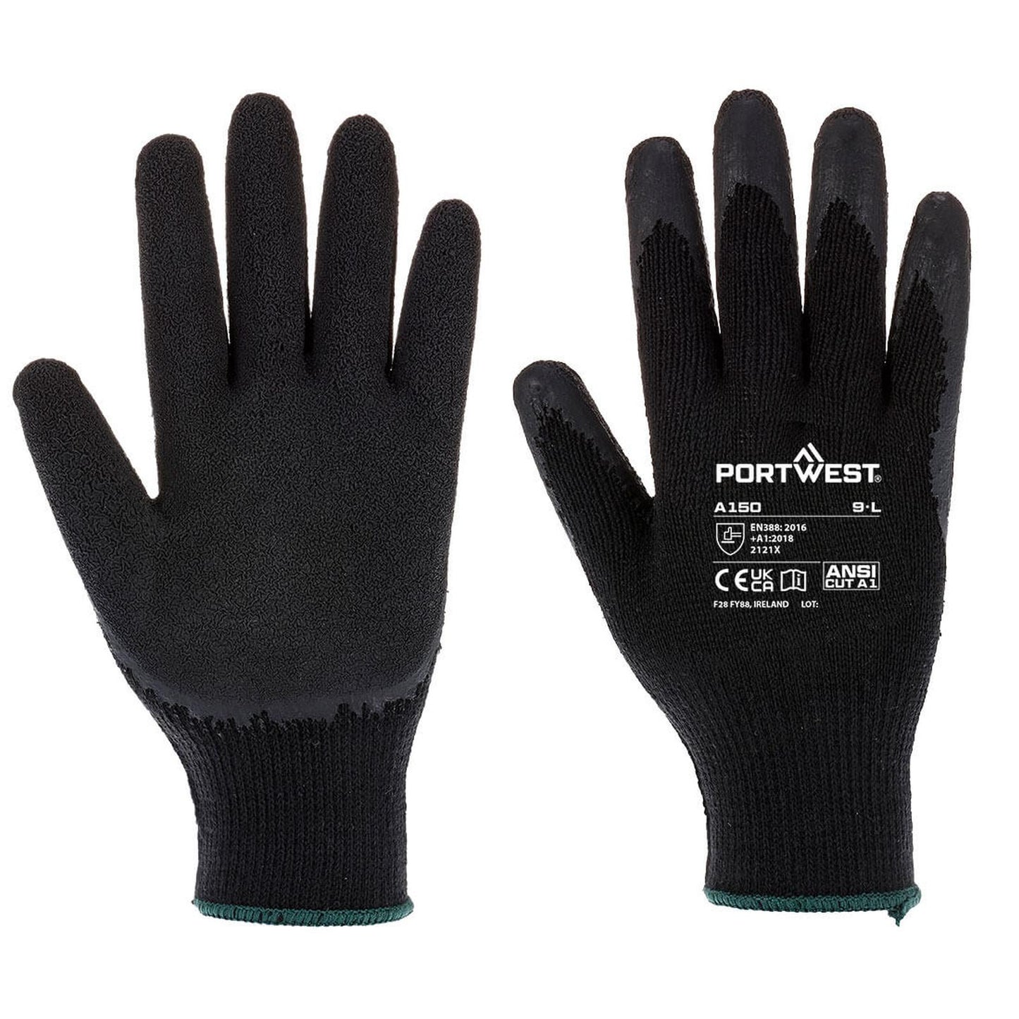 Portwest Handschoenen A150 zwart(K8)