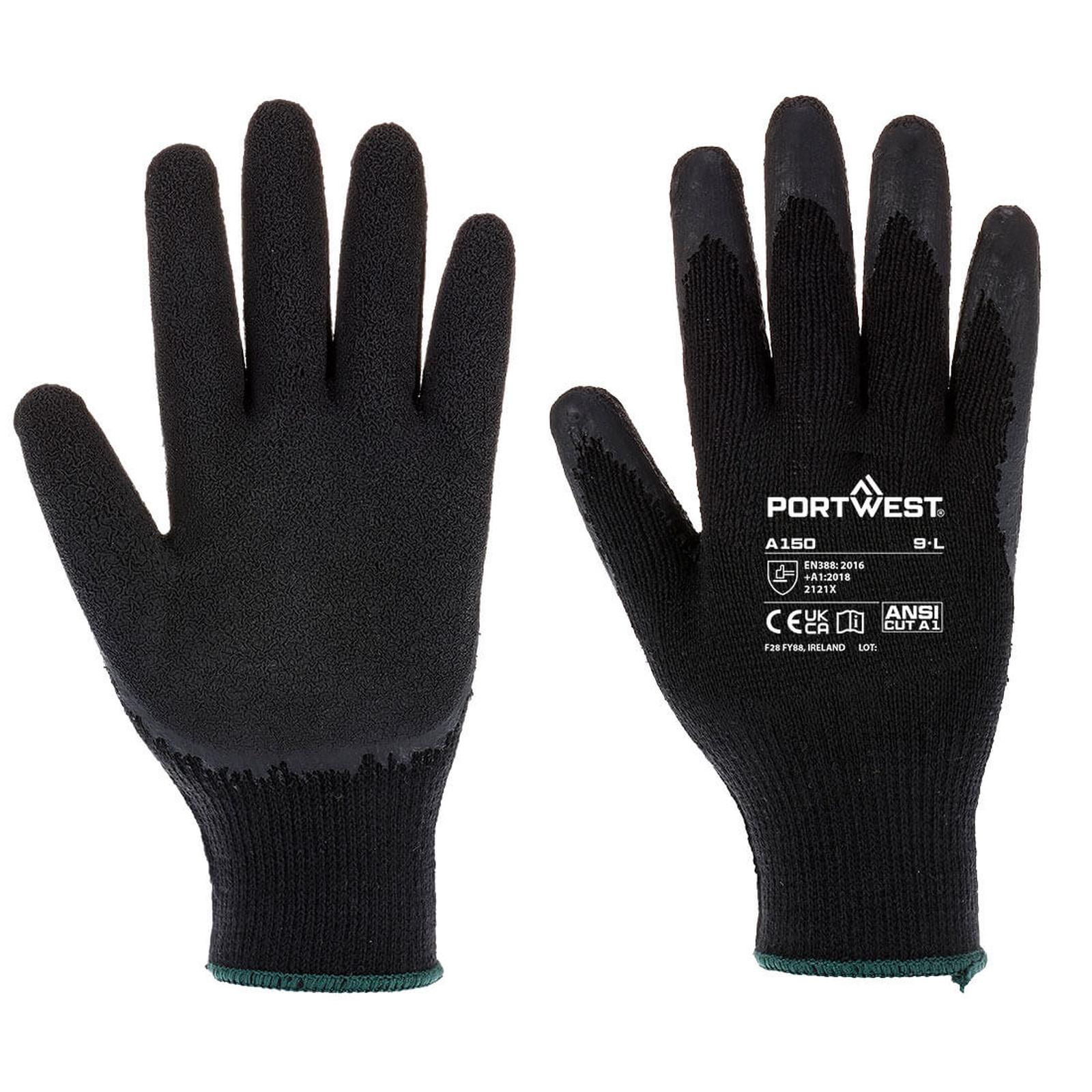 Portwest Handschoenen A150 zwart(K8)