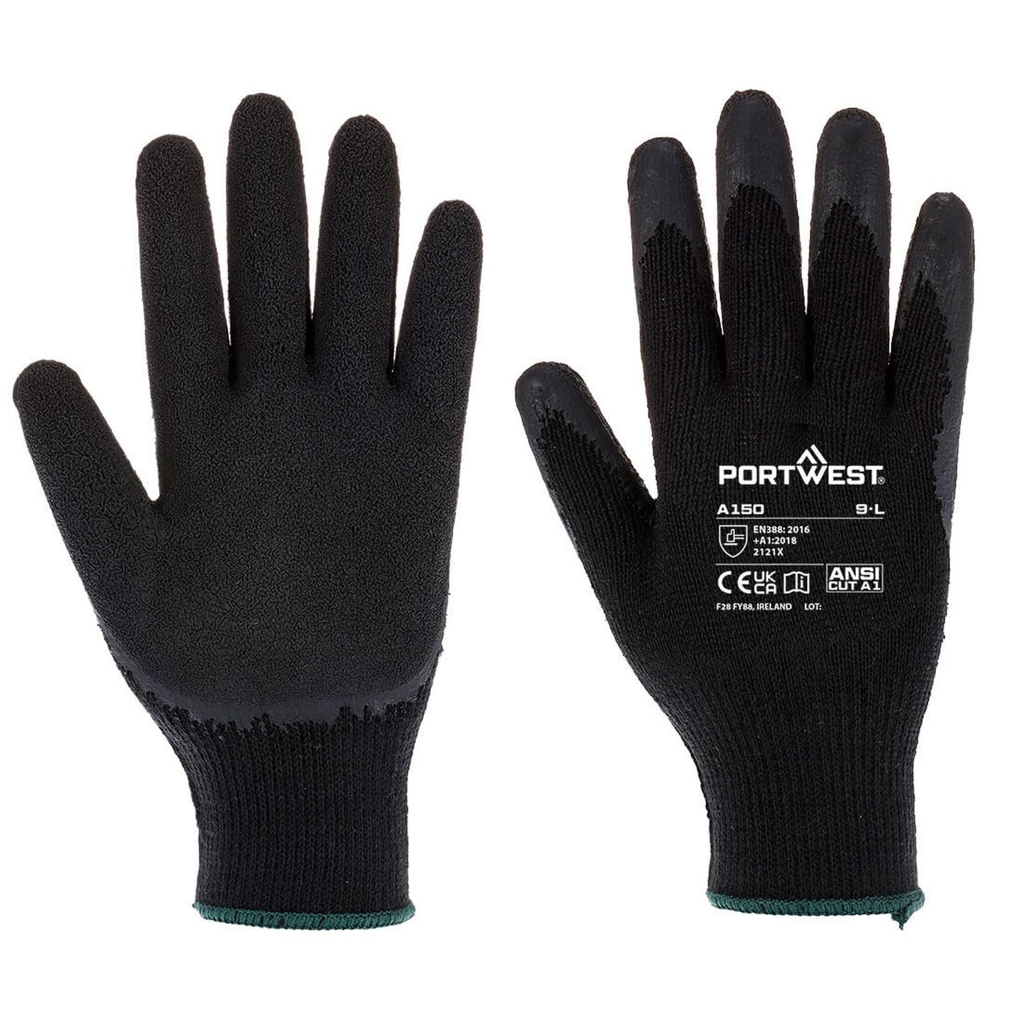 Portwest Handschoenen A150 zwart(K8)