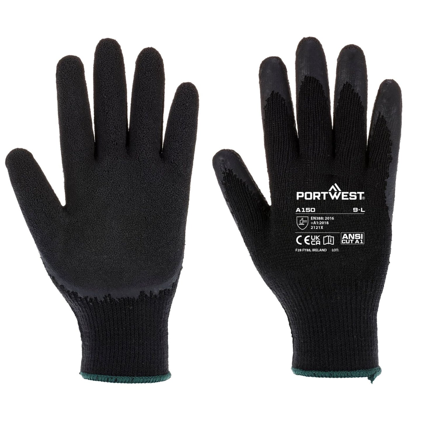Portwest Handschoenen A150 zwart(K8)