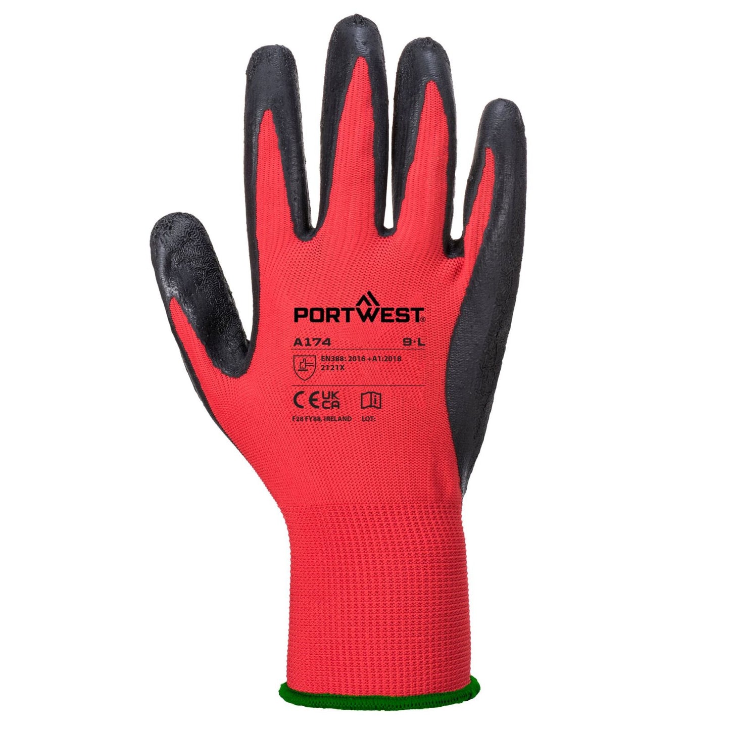 Portwest Handschoenen A174 rood-zwart(R8)