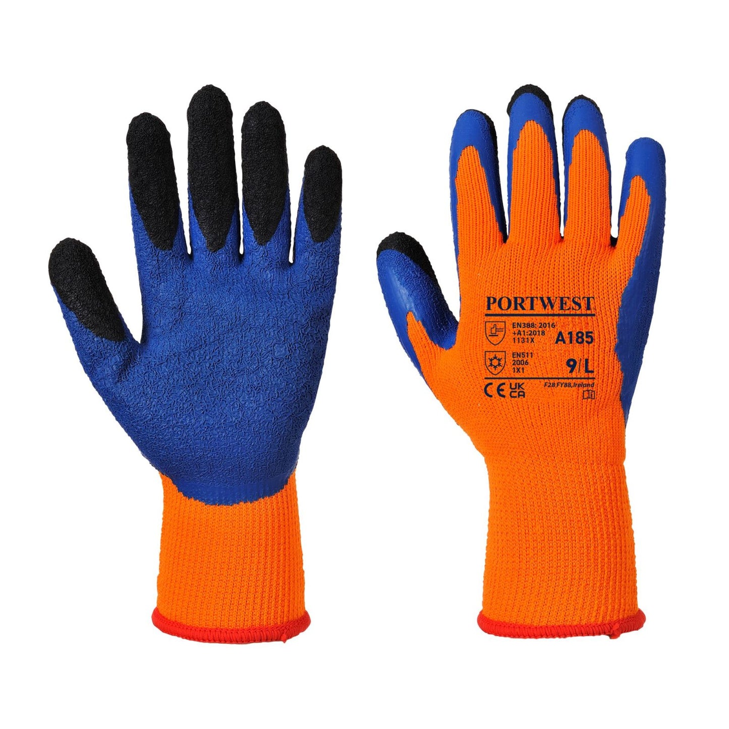 Portwest Handschoenen A185 oranje-blauw(O4)