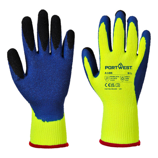 Portwest Handschoenen A185 geel-blauw(Y4)