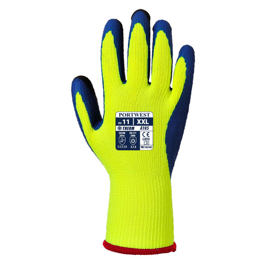 Portwest Handschoenen A185 geel-blauw(Y4)