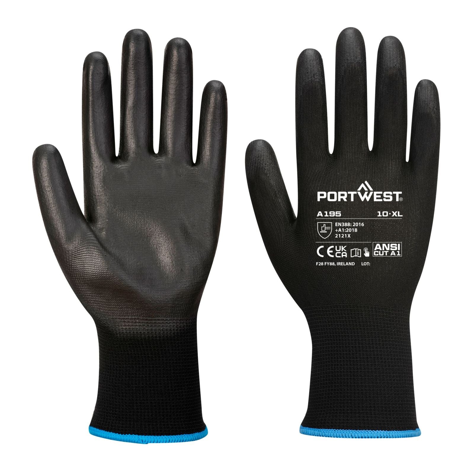 Portwest Handschoenen A195 zwart(K8)