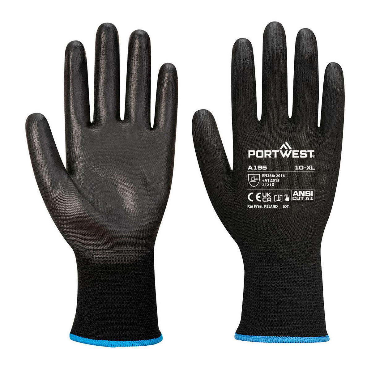 Portwest Handschoenen A195 zwart(K8)