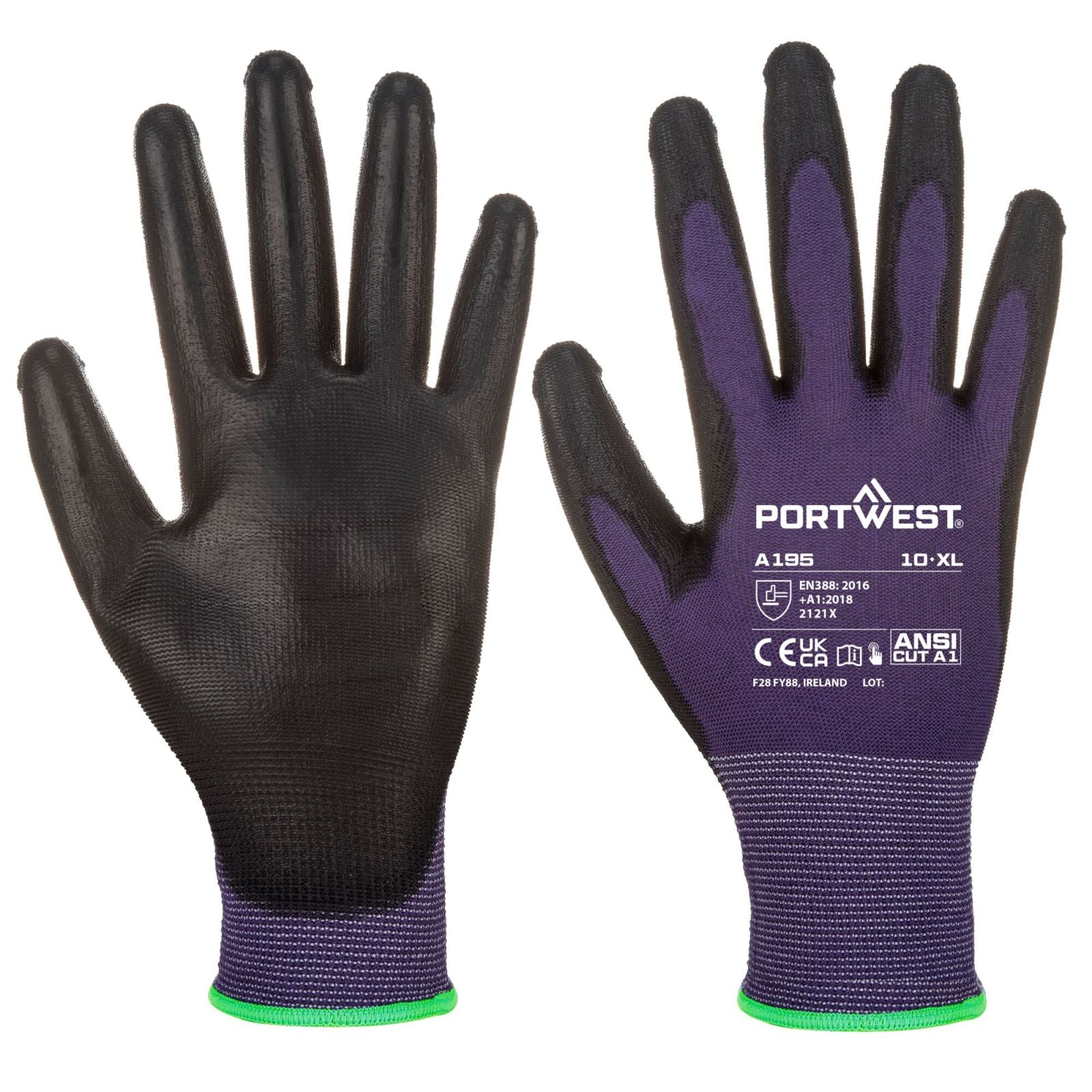 Portwest Handschoenen A195 paars-zwart(U8)