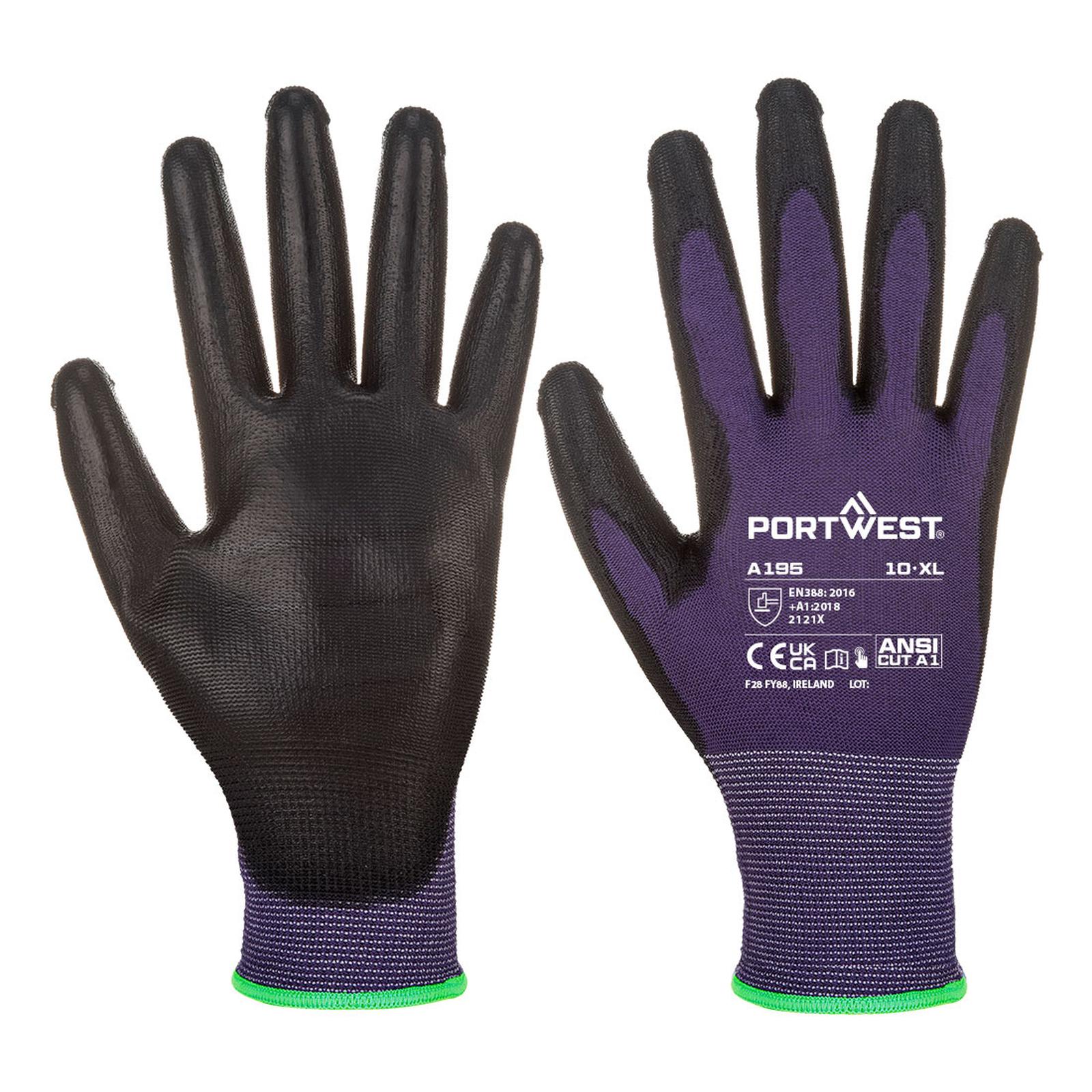 Portwest Handschoenen A195 paars-zwart(U8)