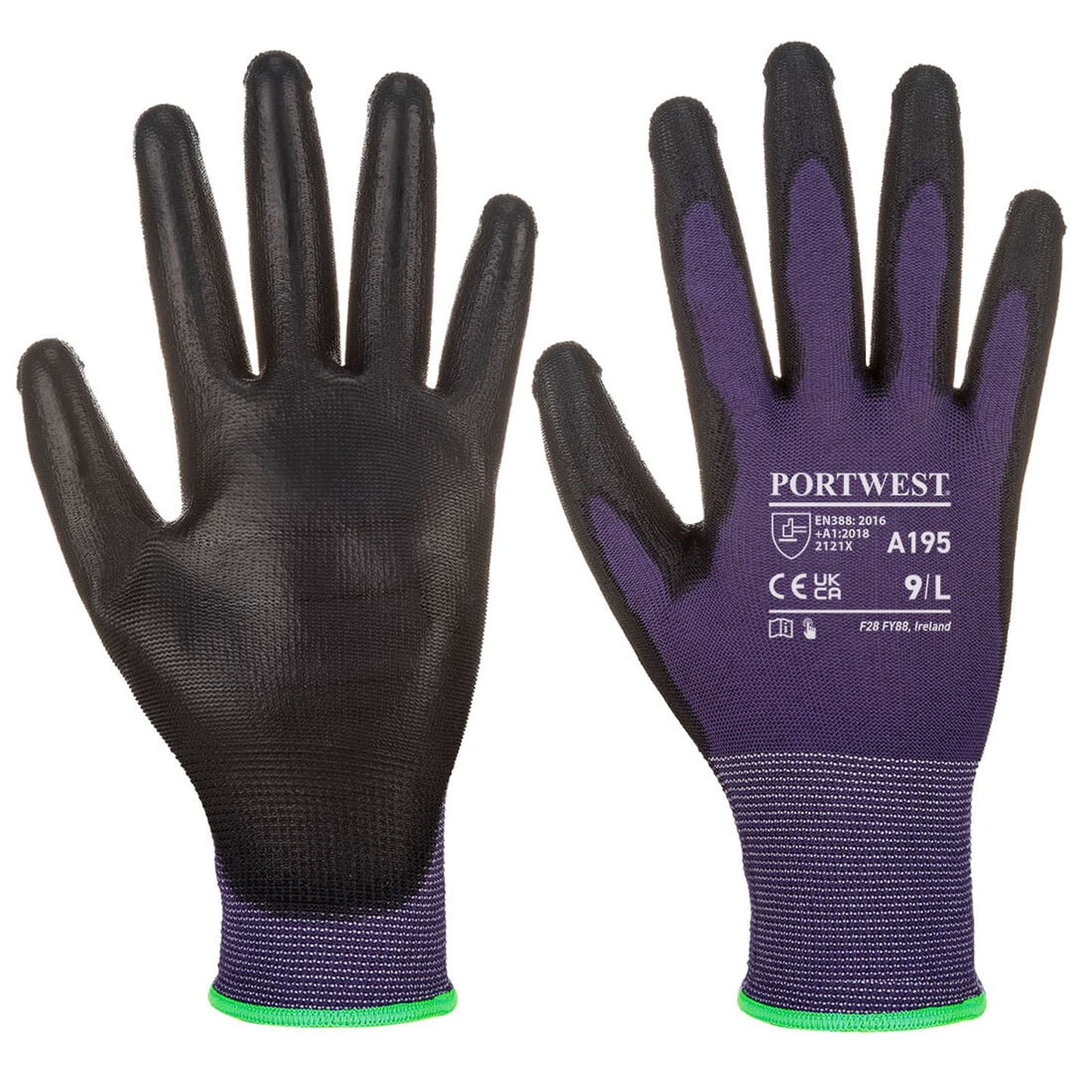 Portwest Handschoenen A195 paars-zwart(U8)