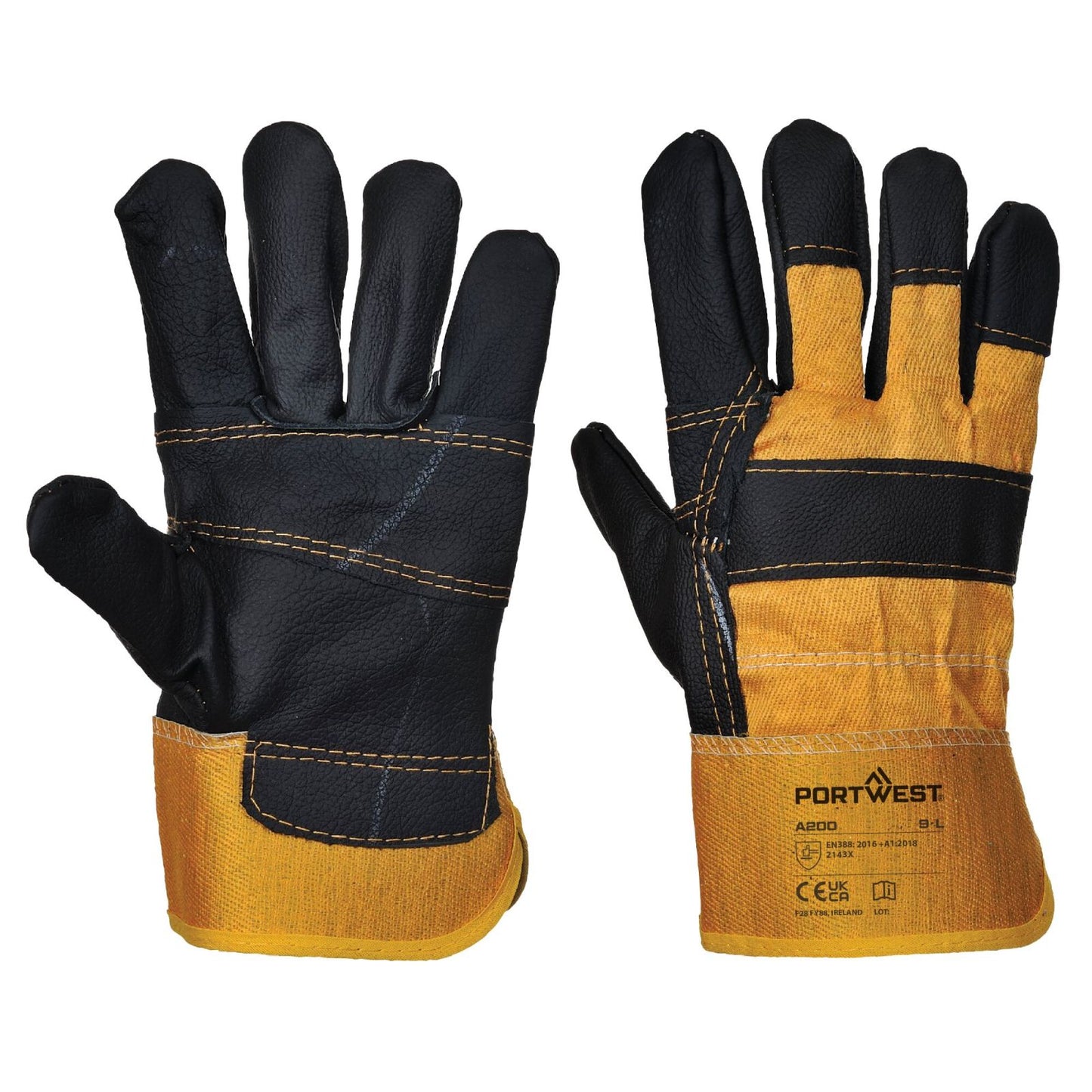 Portwest Handschoenen A200 geel(YE)