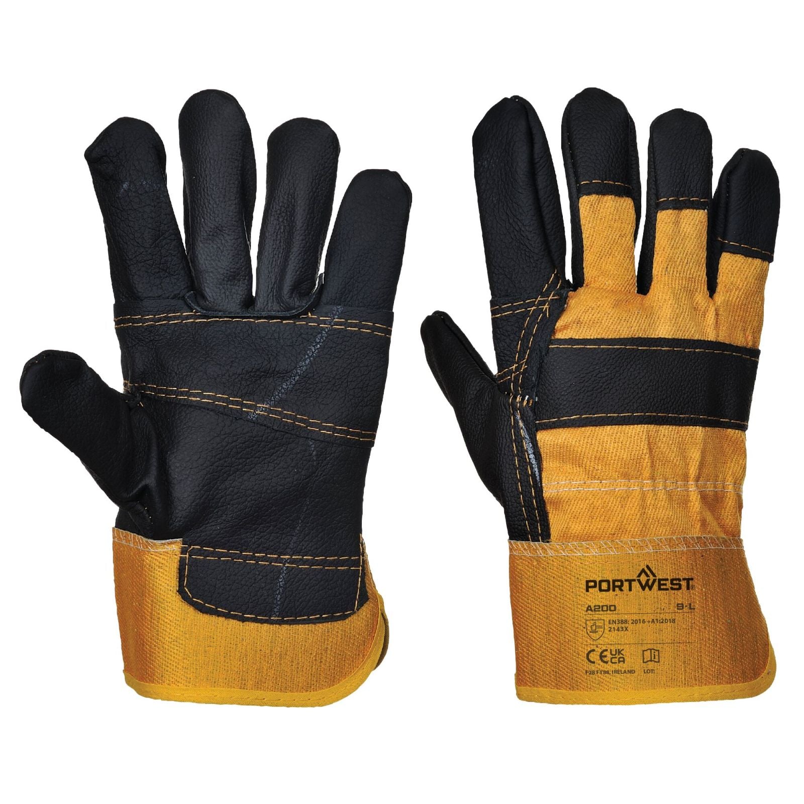 Portwest Handschoenen A200 geel(YE)