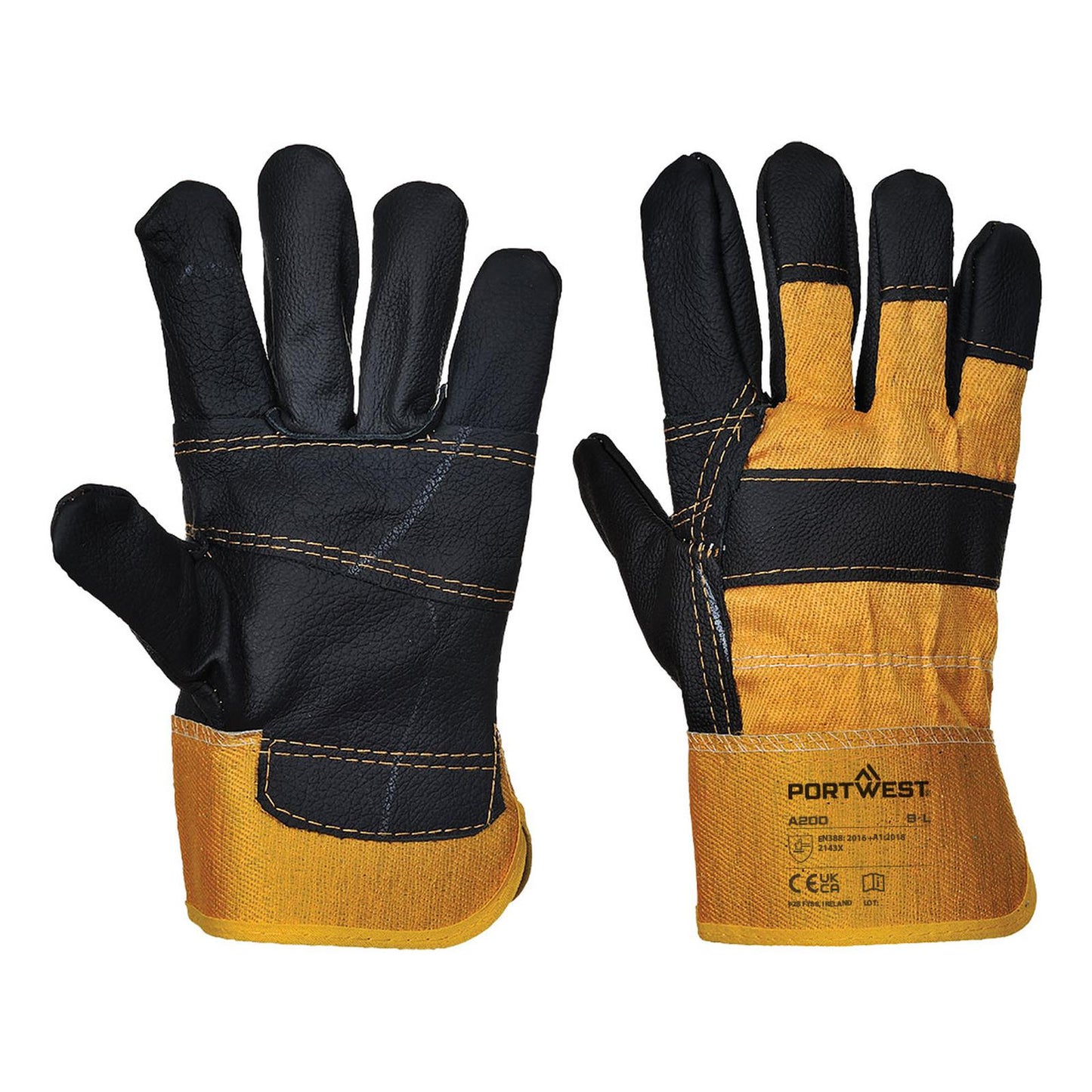 Portwest Handschoenen A200 geel(YE)