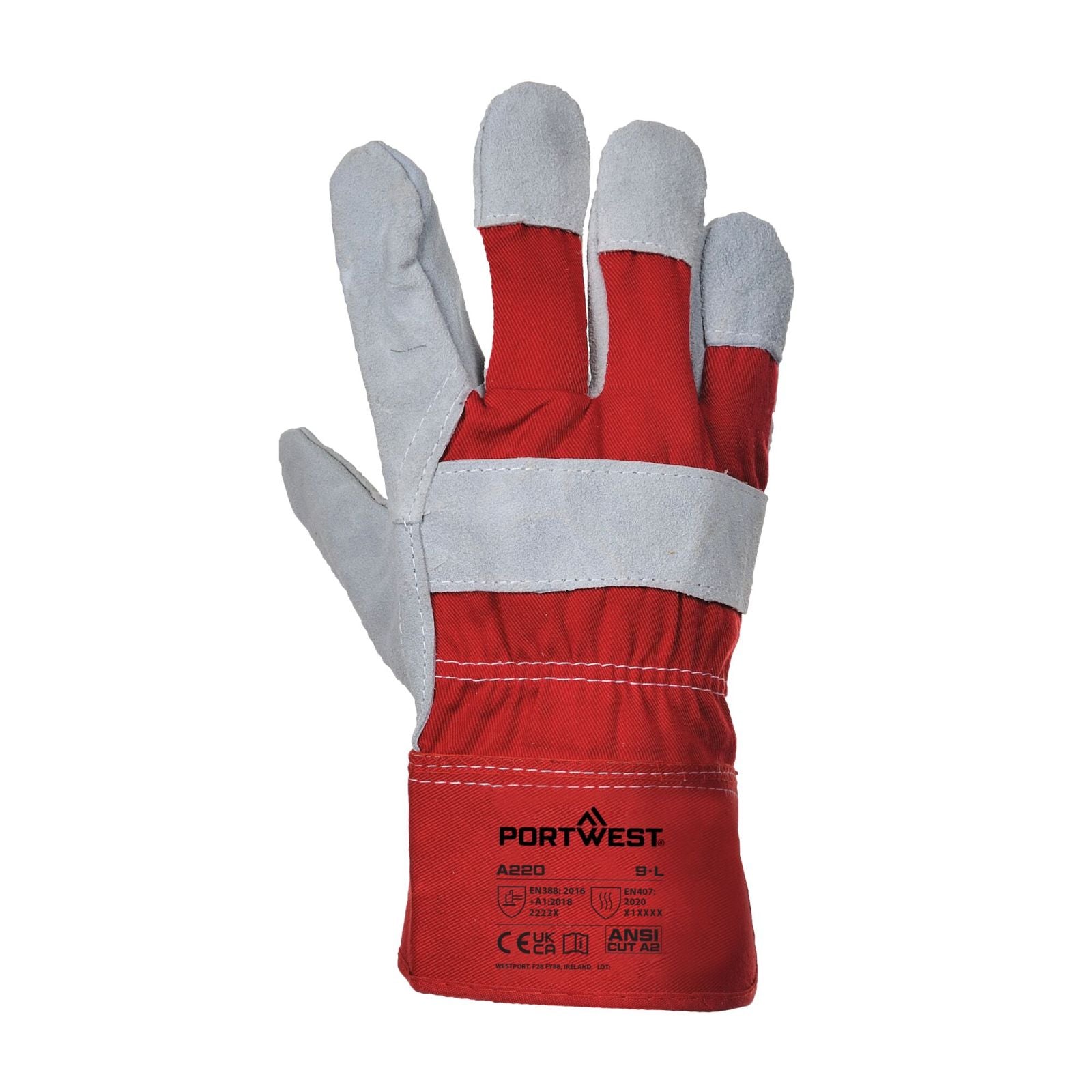 Portwest Handschoenen A220 rood(RE)