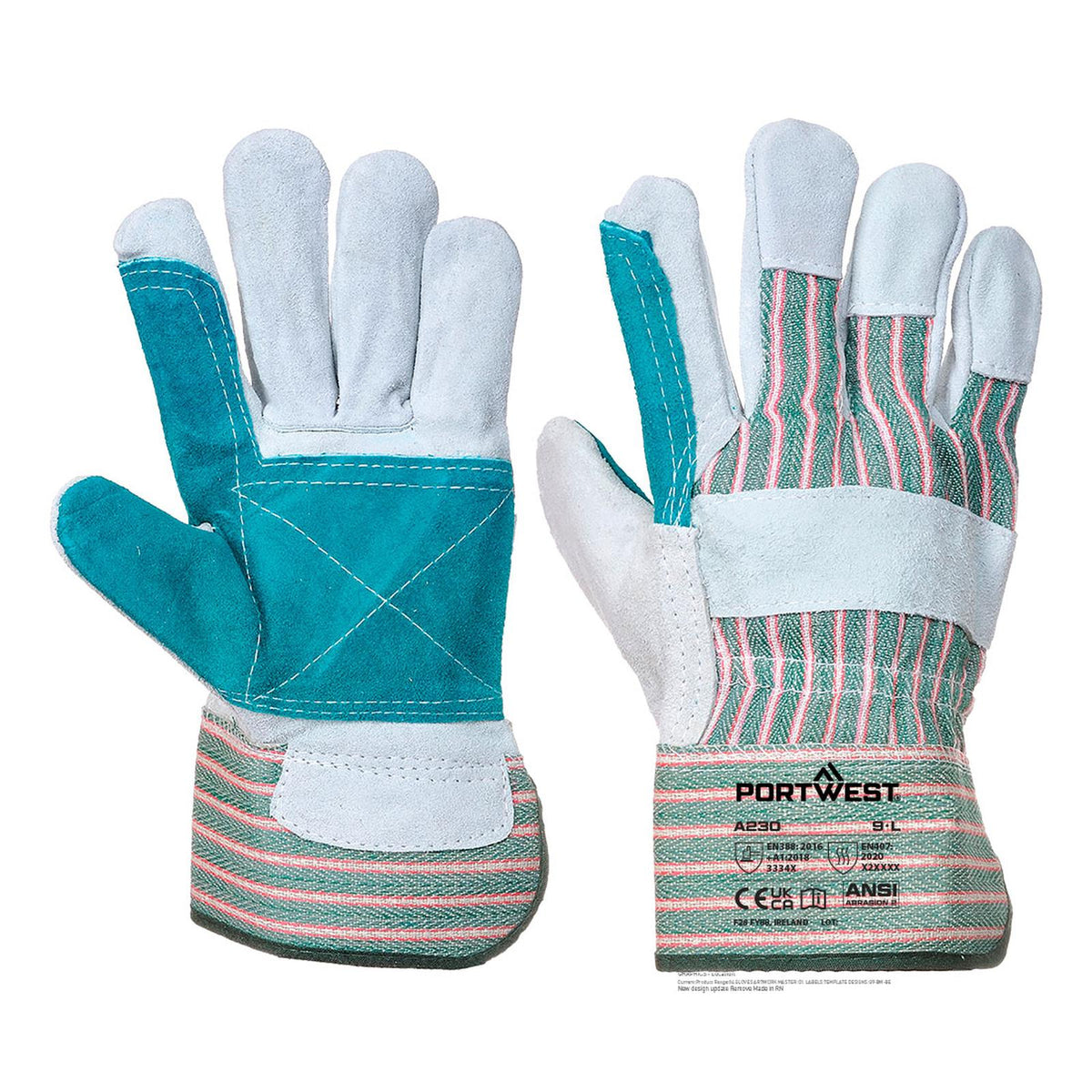 Portwest Handschoenen A230 grijs-groen(GR)