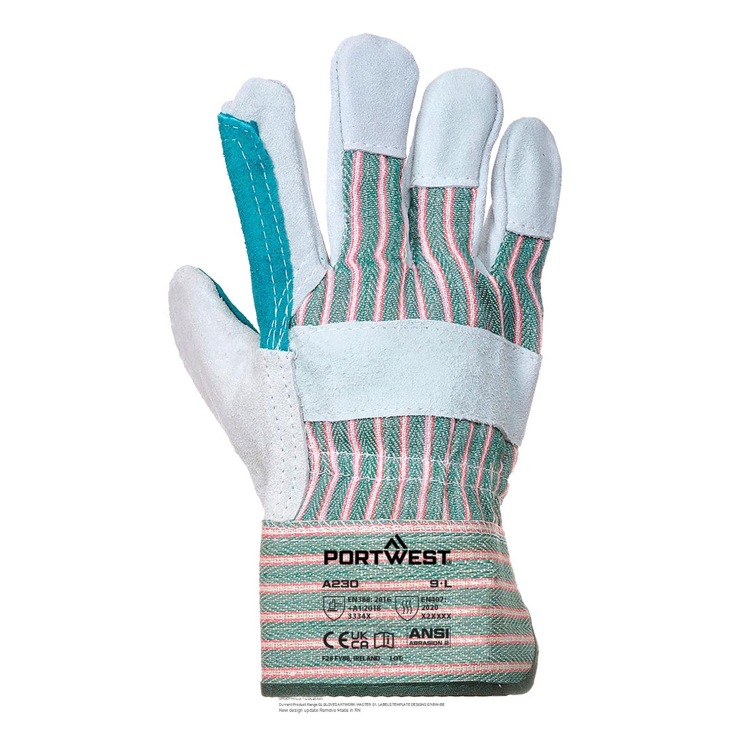 Portwest Handschoenen A230 grijs-groen(GR)