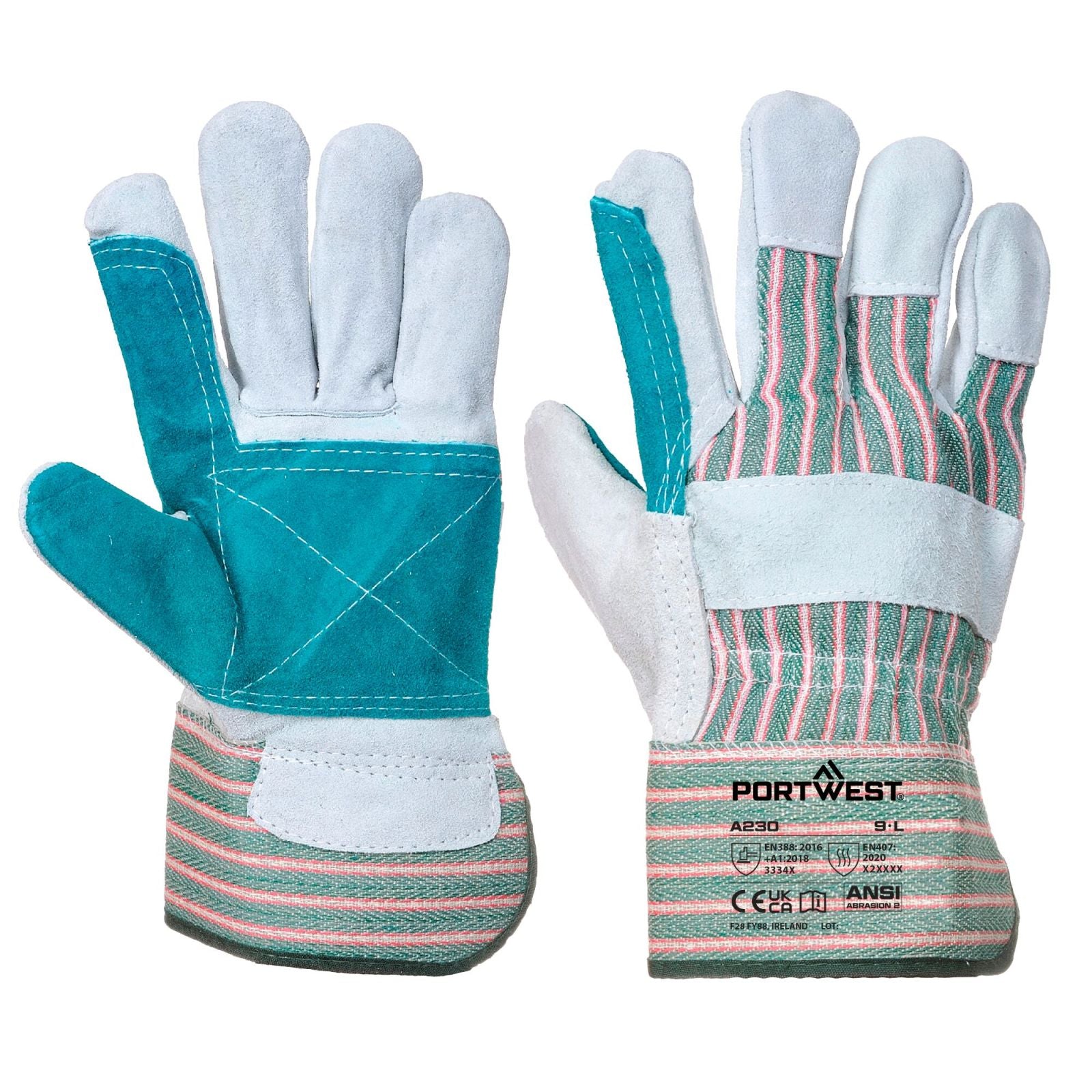 Portwest Handschoenen A230 grijs-groen(GR)