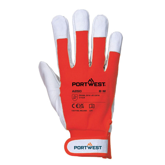 Portwest Handschoenen A250 rood(RE)
