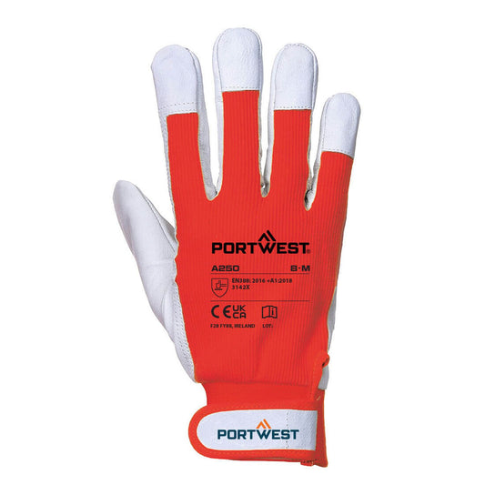 Portwest Handschoenen A250 rood(RE)