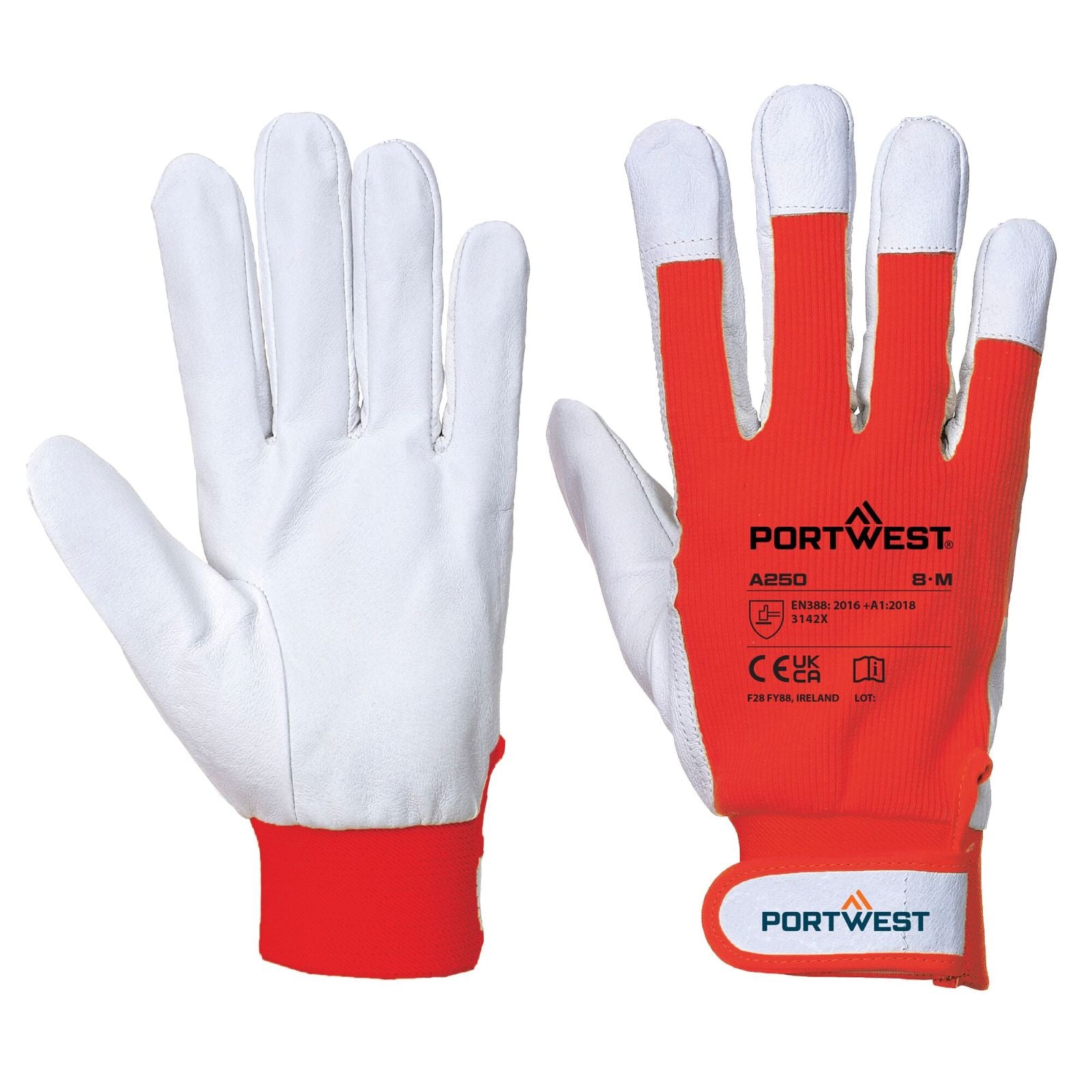Portwest Handschoenen A250 rood(RE)