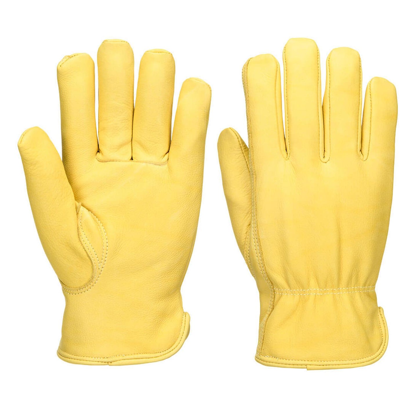 Portwest Driver en Rigger handschoenen Handbescherming Bestuurdershandschoen A271 Gevoerd Leren beige(BE)