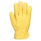 Portwest Driver en Rigger handschoenen Handbescherming Bestuurdershandschoen A271 Gevoerd Leren beige(BE)