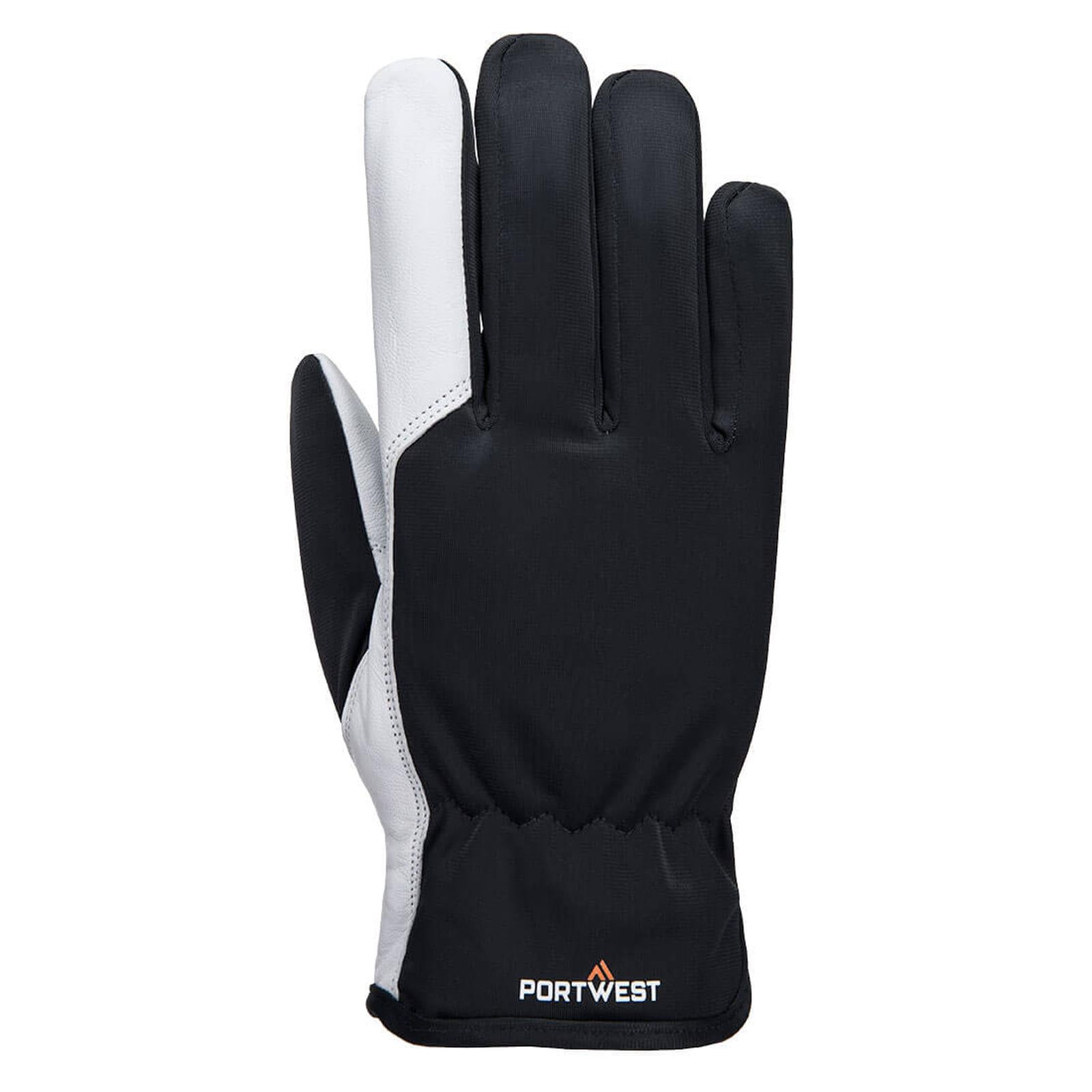 Portwest Mechanische Handschoenen Handschoen A282 Mechanic 120 leren handpalmvoering grijs(GR)