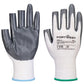 Portwest handschoenen A311 12pk wit-grijs(W7)