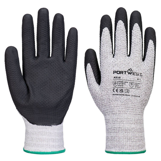 Portwest handschoenen A312 contacthitte olie vet grijs-zwart(G8)