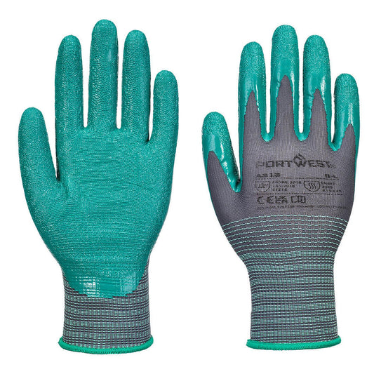 Portwest handschoenen A313 contacthitte vocht 12pk grijs-groen(G3)