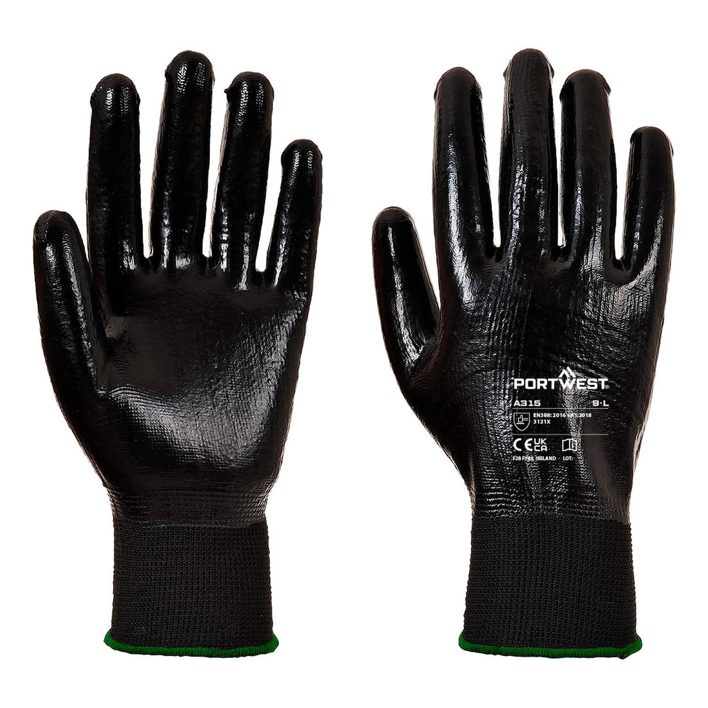 Portwest Handschoenen A315 zwart(K8)